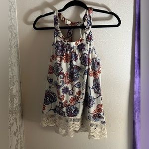 Cute tank top with cut out back